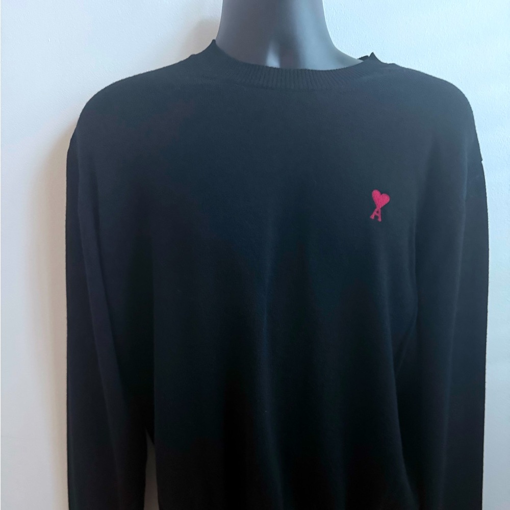 Ami Paris Crewneck Sweater with Logo